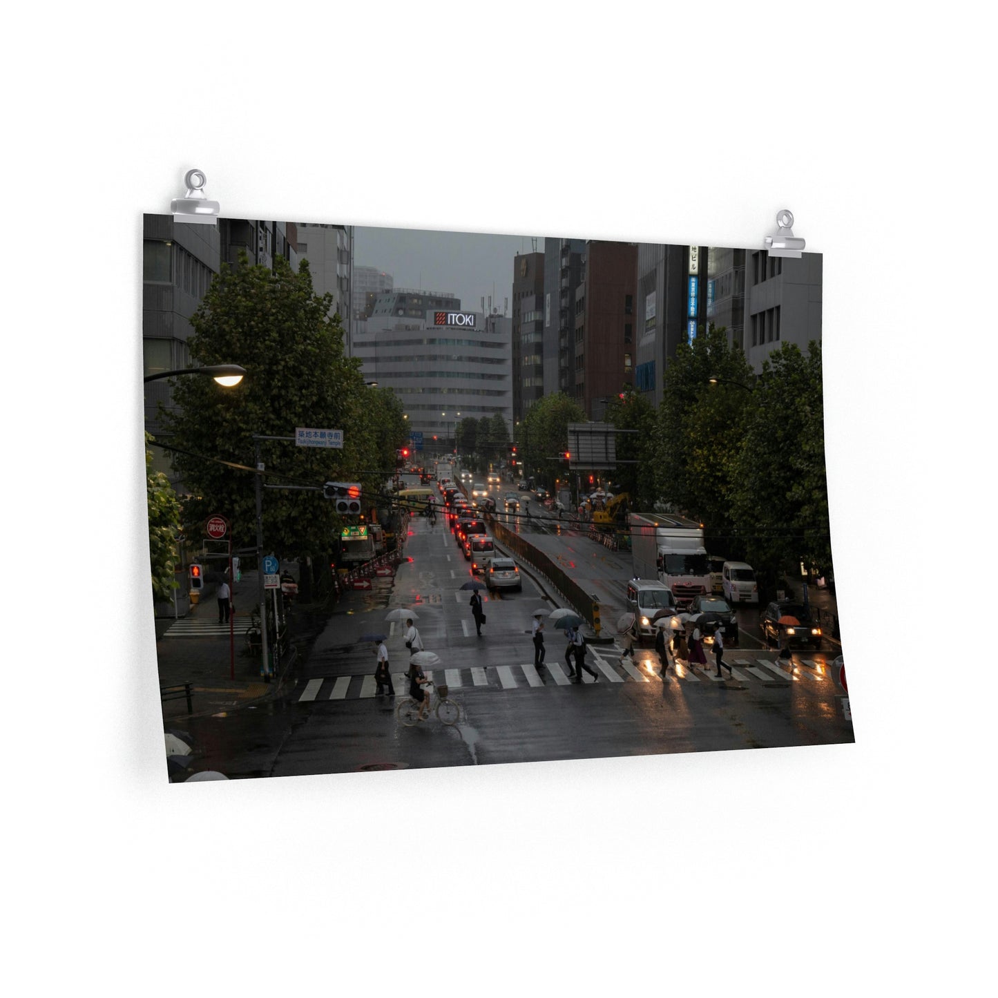 Rainy Rush Hour In Tokyo