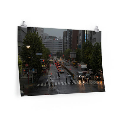 Rainy Rush Hour In Tokyo