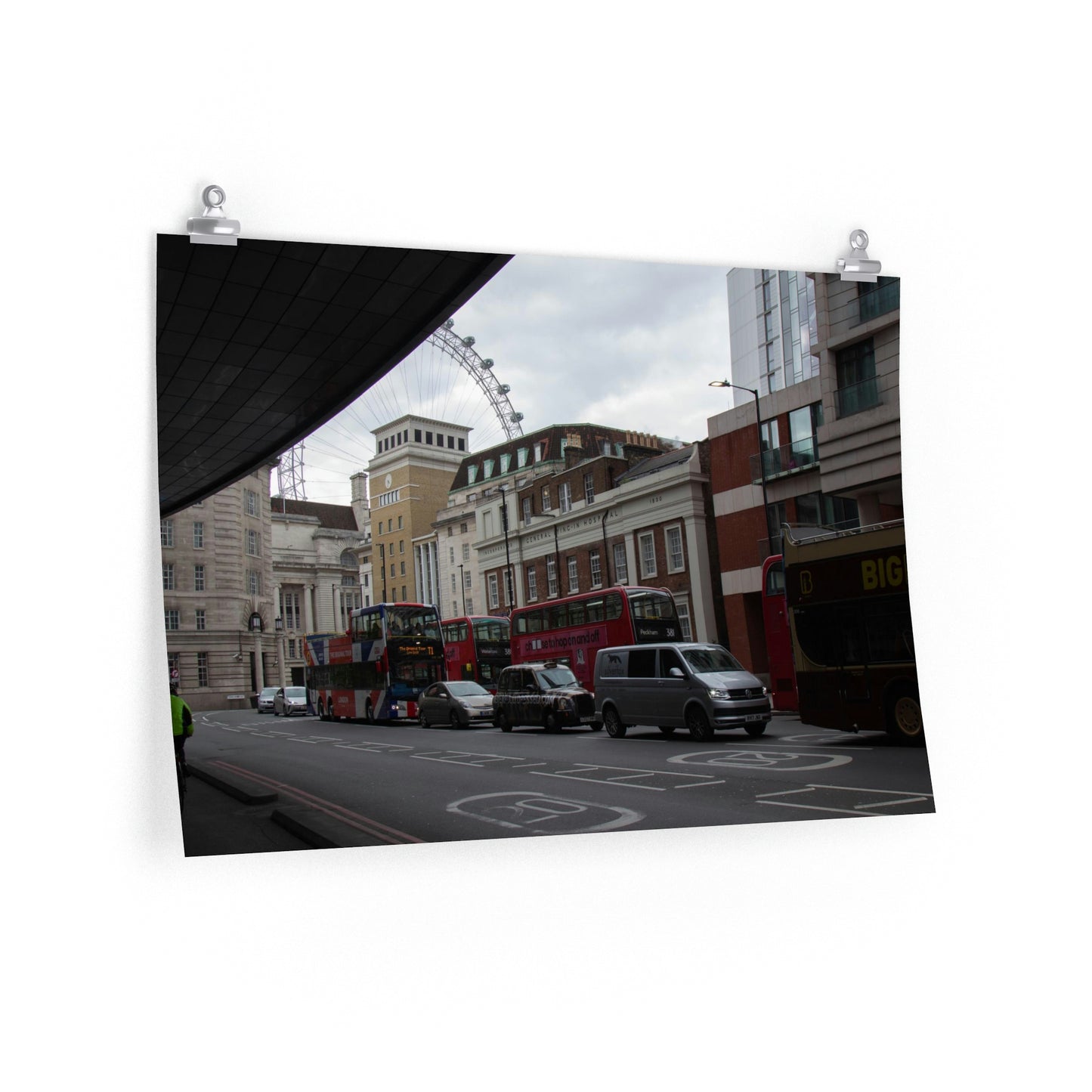 London Eye and Buses