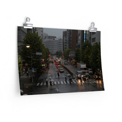 Rainy Rush Hour In Tokyo
