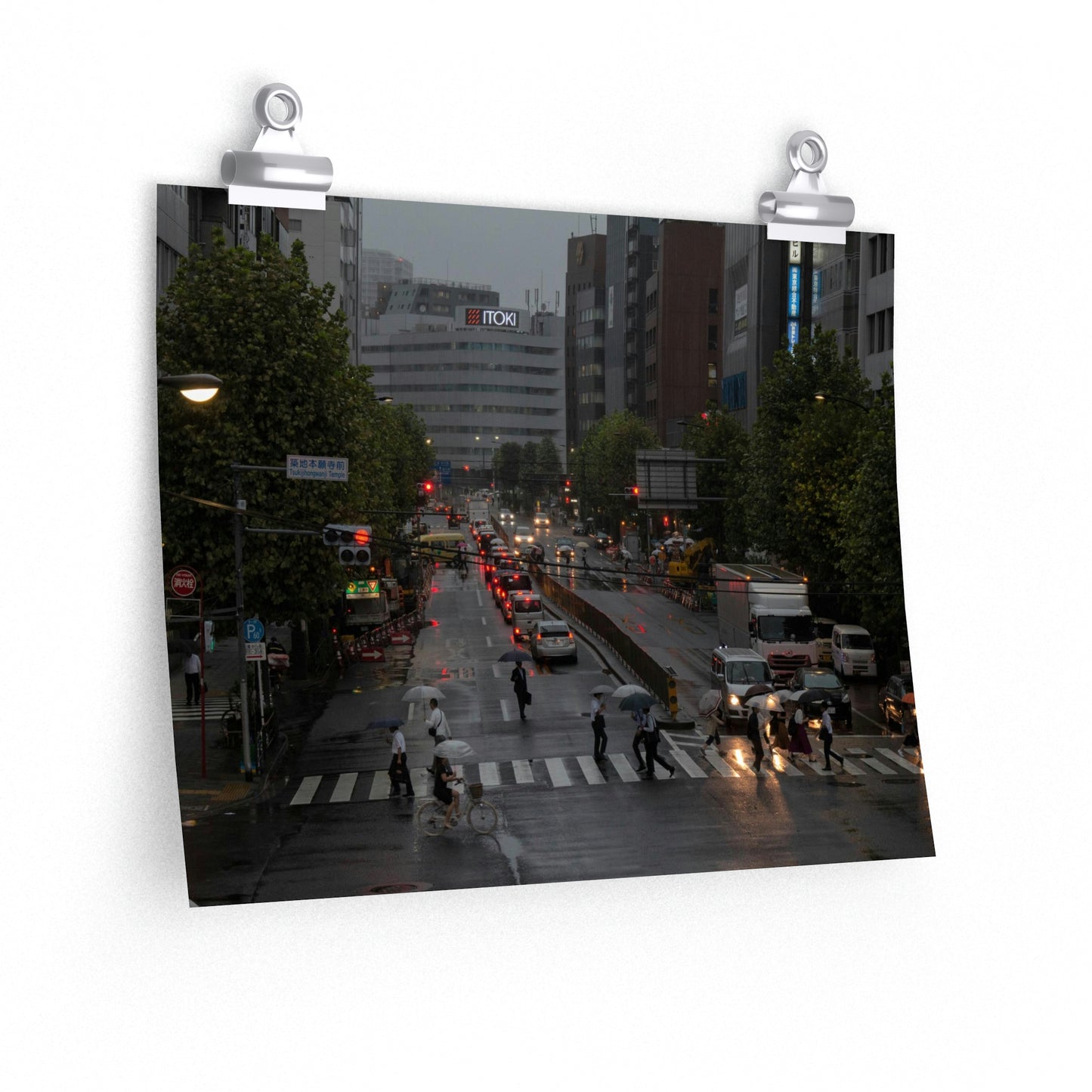 Rainy Rush Hour In Tokyo
