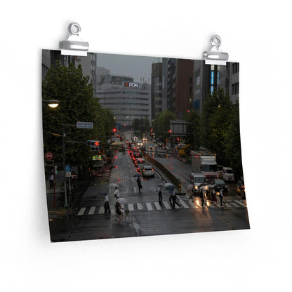 Rainy Rush Hour In Tokyo