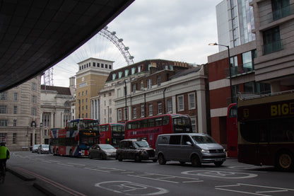 London Eye and Buses